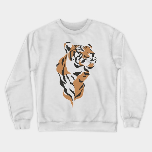 Tiger Crewneck Sweatshirt by VintageHeroes